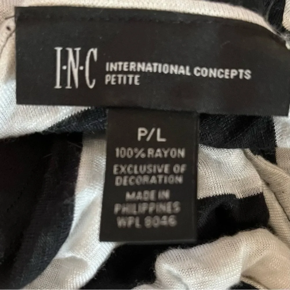 INC Black and White Racerback Top - Picture 7 of 7